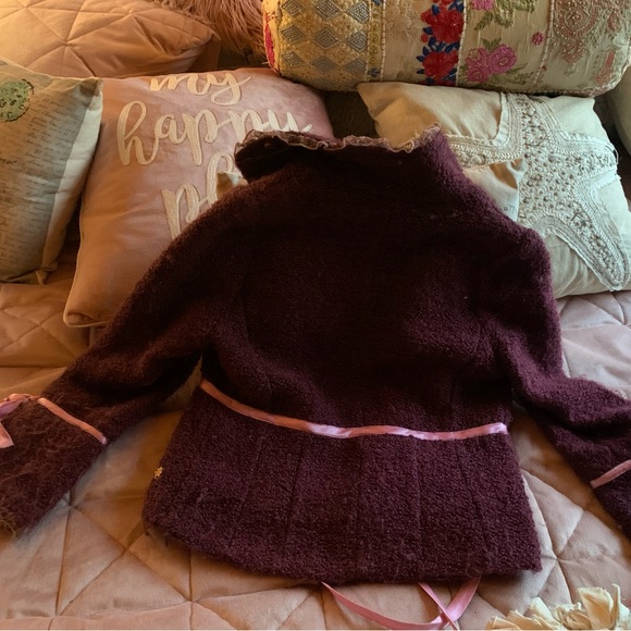 Vintage Shepra Jacket with Pink Ribbon Accents - Picture 3 of 10